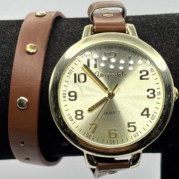 Gold Aeropostale Layered Watch - Picture 1 of 4